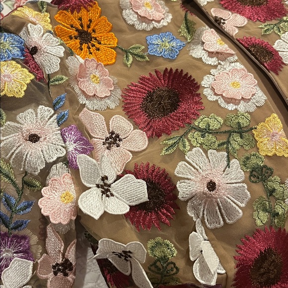 Elliatt Floral Appliqué Mini Dress - Rare Find - Picture 7 of 7